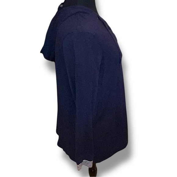 NWT NIC + ZOE Lace Up Hoodie - Navy / White XXL - Picture 15 of 16